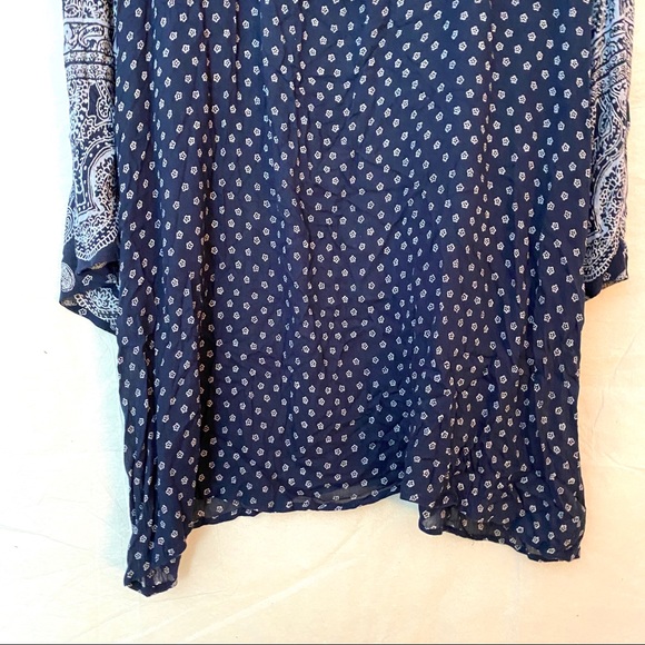 BOHO Womens Summer Dress - Blue design Size Large - Picture 3 of 10